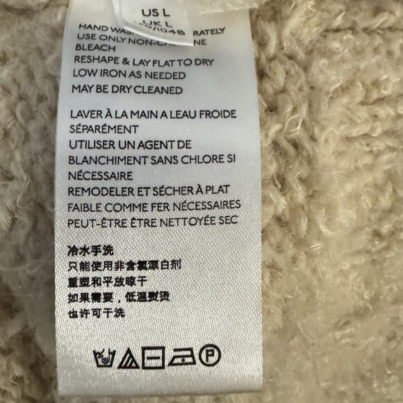 Free People Women’s Chunky Knit Duster Cardigan  Size L Wool Blend Open Front - Picture 9 of 10